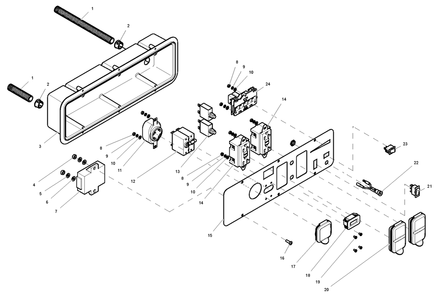Part Location Diagram of 078437 Generac Washer Lock #8-M4 Ss