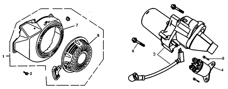 Starter Diagram and Parts List for (7692298A)(2016) Generac Generator
