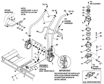 Fuel Lp Vapor C5 Cpl Diagram and Parts List for (4249955)(2005) Generac Generator