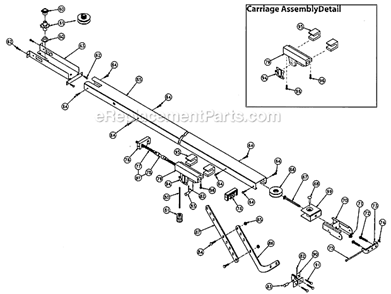 Belt And Chain Channel Diagram and Parts List for  Genie Garage Door Opener