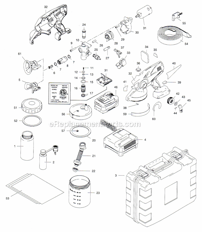 Page A Diagram and Parts List for  Graco Sprayer