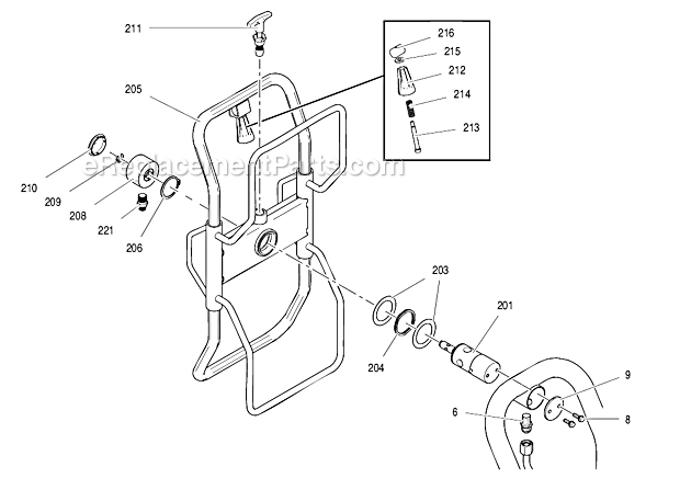 Hose Reel Diagram and Parts List for GMAX7900 248700 Graco Paint Sprayer