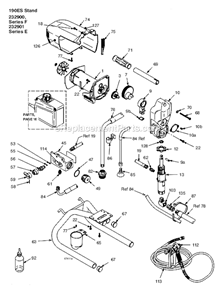 Part Location Diagram of 115494 Graco Screw