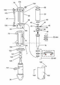 Page D Diagram and Parts List for  Graco Sprayer