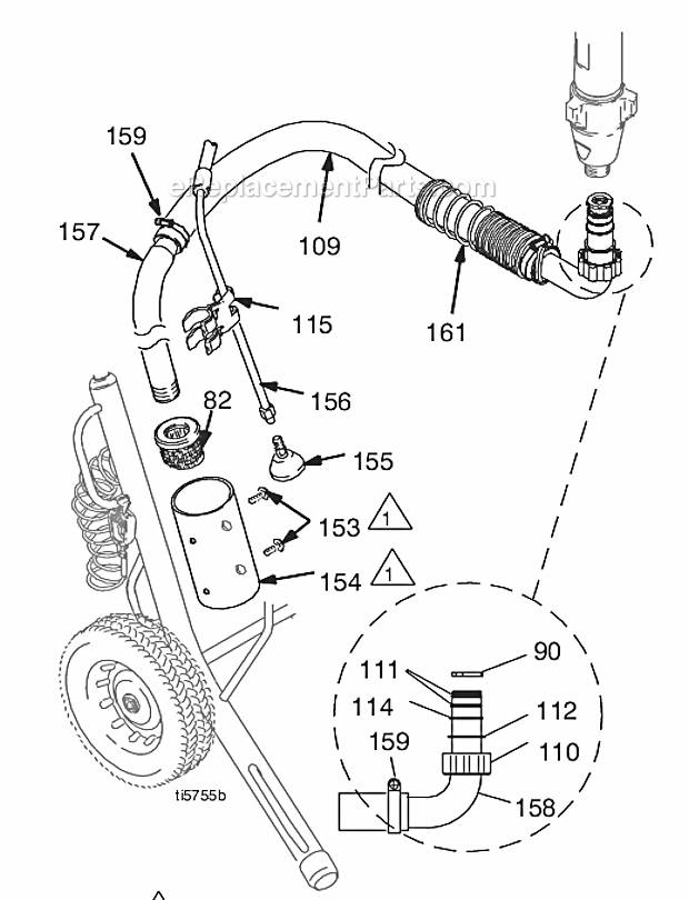 Suction Kit Diagram and Parts List for GMAX7900 248700 Graco Paint Sprayer
