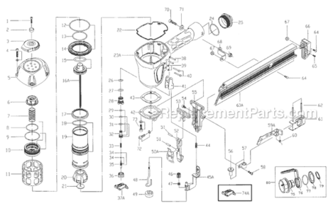 Part Location Diagram of GRTN600 Grip-Rite Seal