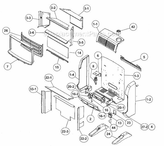 Page A Diagram and Parts List for  Heatstar Heater