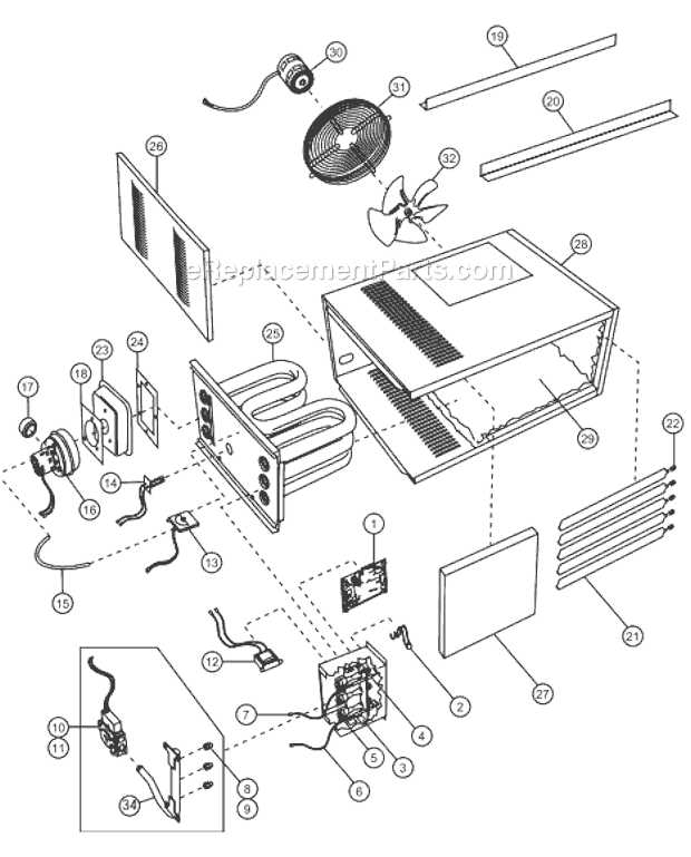 Page A Diagram and Parts List for  Heatstar Heater