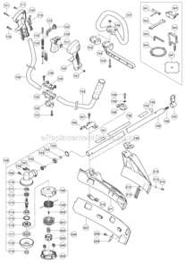 Part Location Diagram of 669-6591 Hitachi Handle (B)
