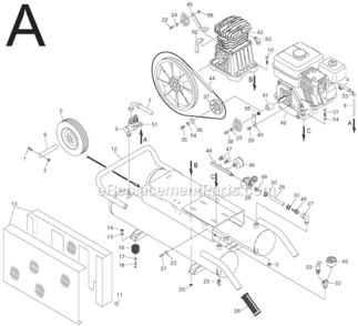 Part Location Diagram of 885426 Metabo HPT Auto Unloading Valve