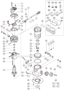 Part Location Diagram of 943430 Metabo HPT MACHINE SCREW (WISP. WASHER) M