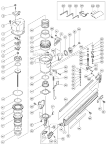 Part Location Diagram of 874820 Metabo HPT Plunger O-ring