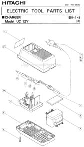 Part Location Diagram of 991-167 Hitachi Cord Armor