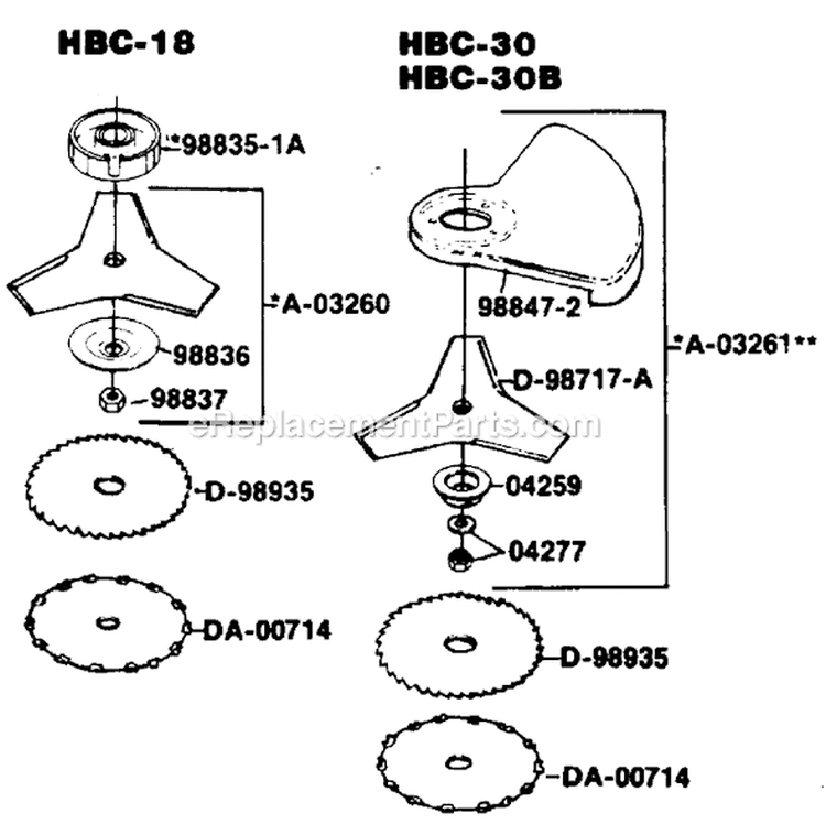 Page C Diagram and Parts List for UT-15072 Homelite Trimmer