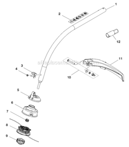 Part Location Diagram of 000998265 Homelite String Head Assembly