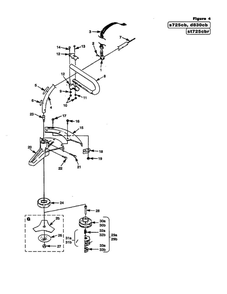 Handle Bar Diagram and Parts List for  Homelite Trimmer