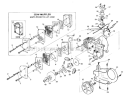 Muffler Clutch  Ignition Diagram and Parts List for  Homelite Chainsaw