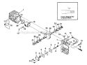 Engine Internals Diagram and Parts List for  Homelite Chainsaw