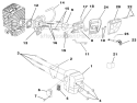 Carburetor Muffler And Air Filter Diagram and Parts List for  Homelite Chainsaw