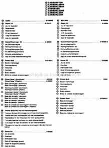 Carburetor Diagram and Parts List for UT-20590-A  Homelite Trimmer