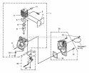 EngineInternal Diagram and Parts List for  Homelite Trimmer