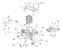 Engine Housing - Fuel Tank - Oil Tank Diagram and Parts List for Timberman Homelite Chainsaw