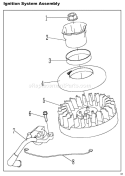 Page P Diagram and Parts List for  Homelite Trimmer