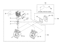 Engine Internal Diagram and Parts List for ST2537S Homelite Trimmer