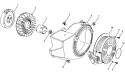 Recoil Starter And Flywheel Assembly Diagram and Parts List for  Homelite Generator