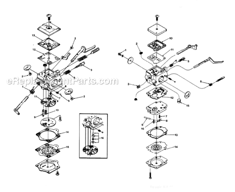 Page D Diagram and Parts List for  Homelite Chainsaw
