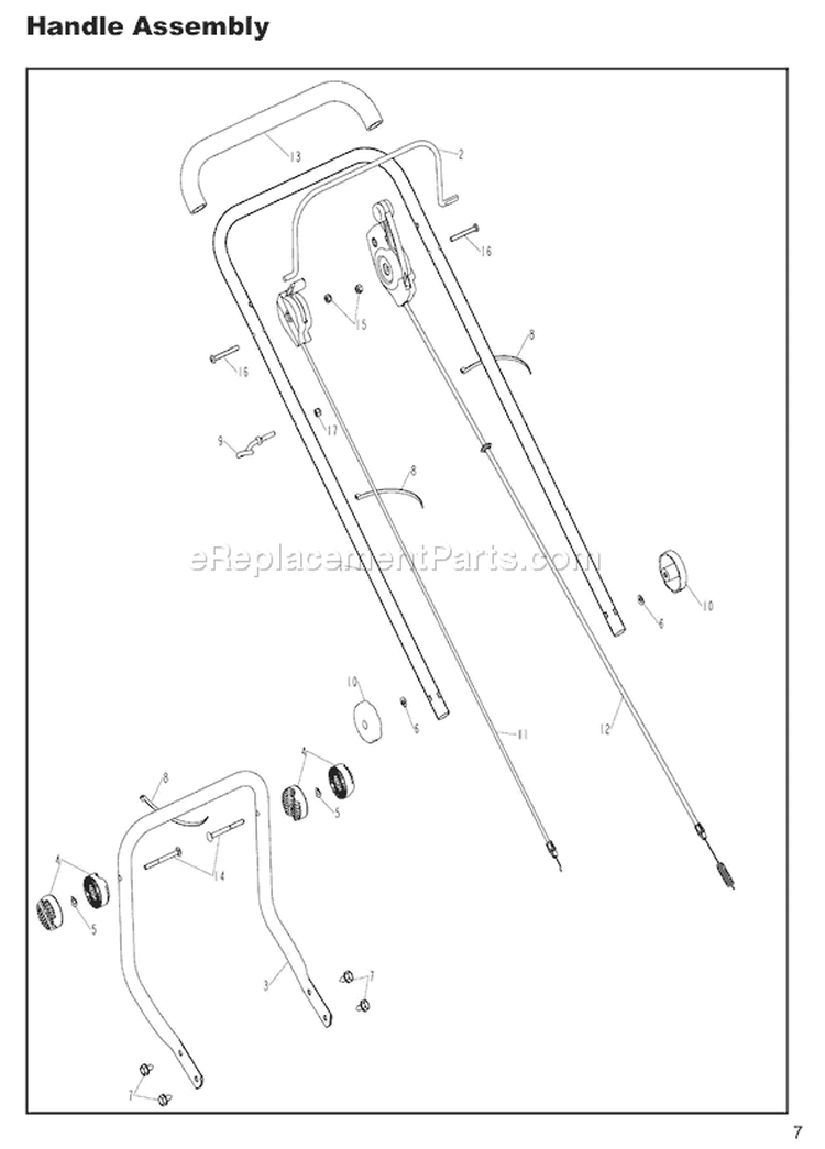 Page C Diagram and Parts List for  Homelite Trimmer