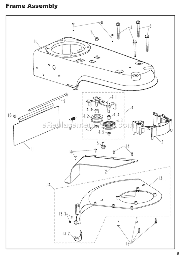 Page D Diagram and Parts List for  Homelite Trimmer