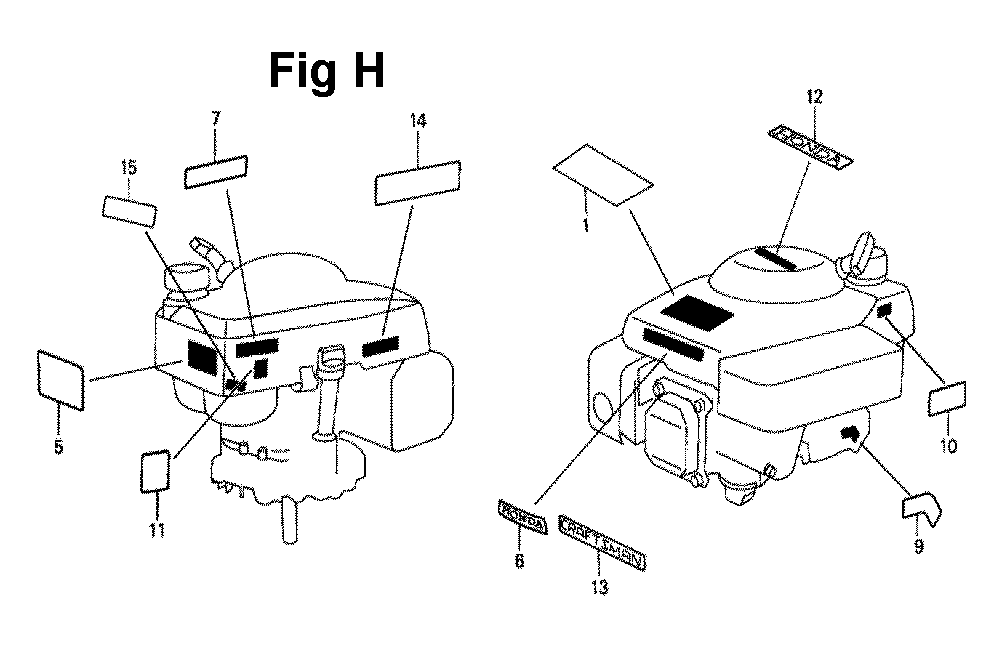 Fig-12 Diagram and Parts List for Type A1Y Honda Engine