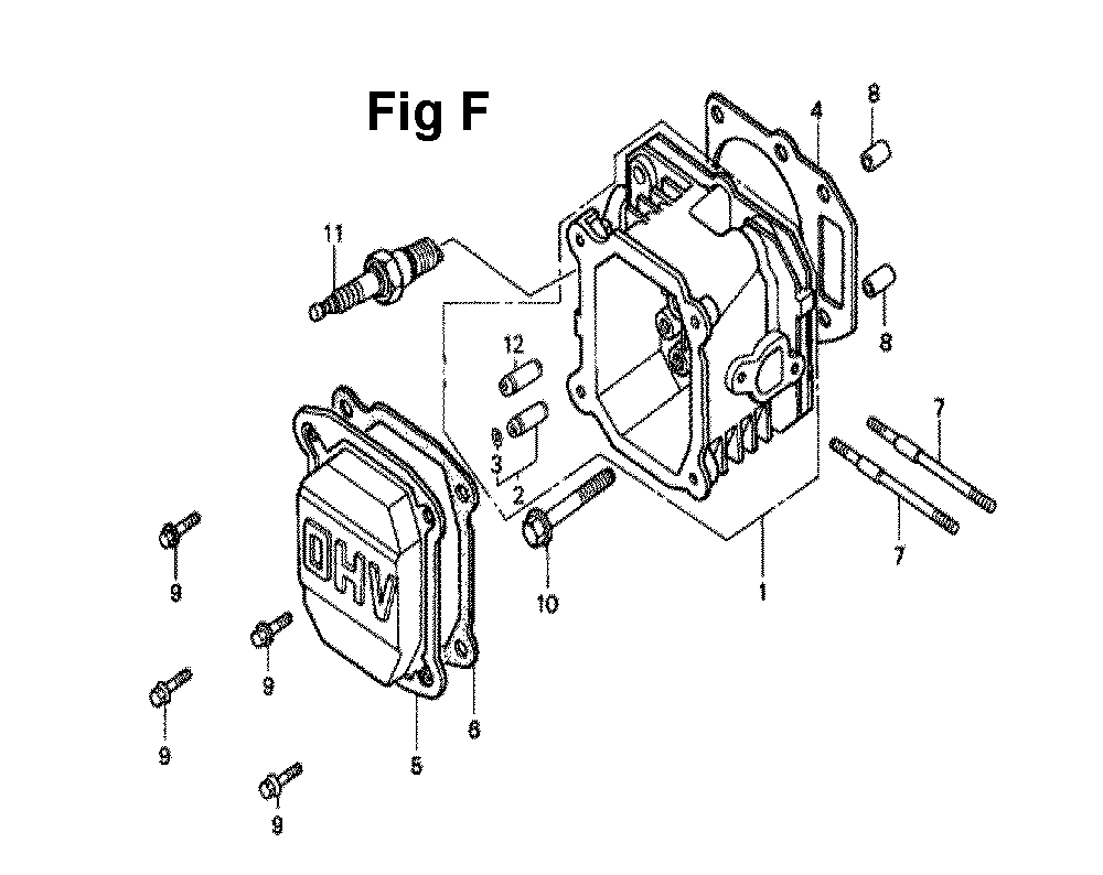 Fig-3 Diagram and Parts List for Type A1Y Honda Engine