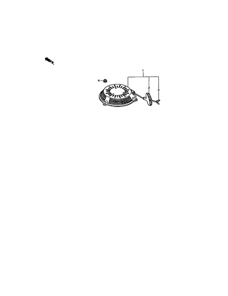 Crankshaft Pulley 2 Diagram and Parts List for  Honda Engine