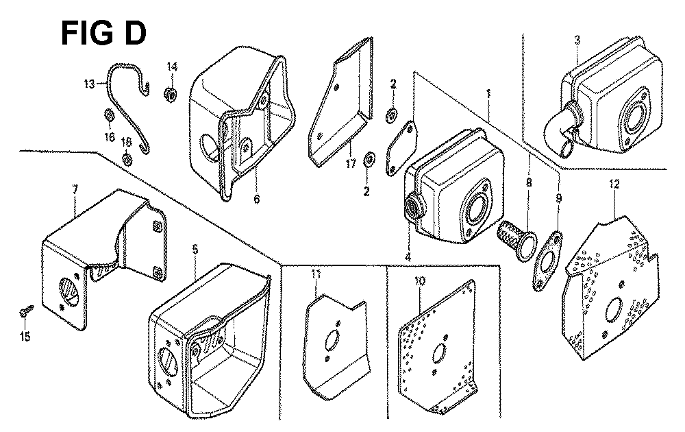 Fig-1 Diagram and Parts List for Type N426 Honda Engine