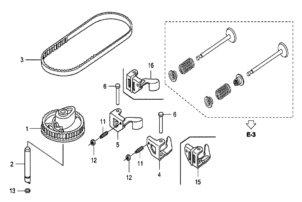 Fig-0 Diagram and Parts List for Type N7A1 Honda Engine