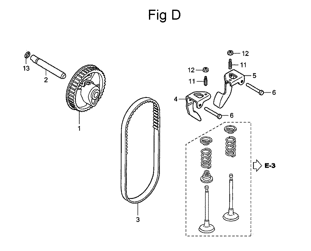Fig-4 Diagram and Parts List for Type PHA Honda Engine