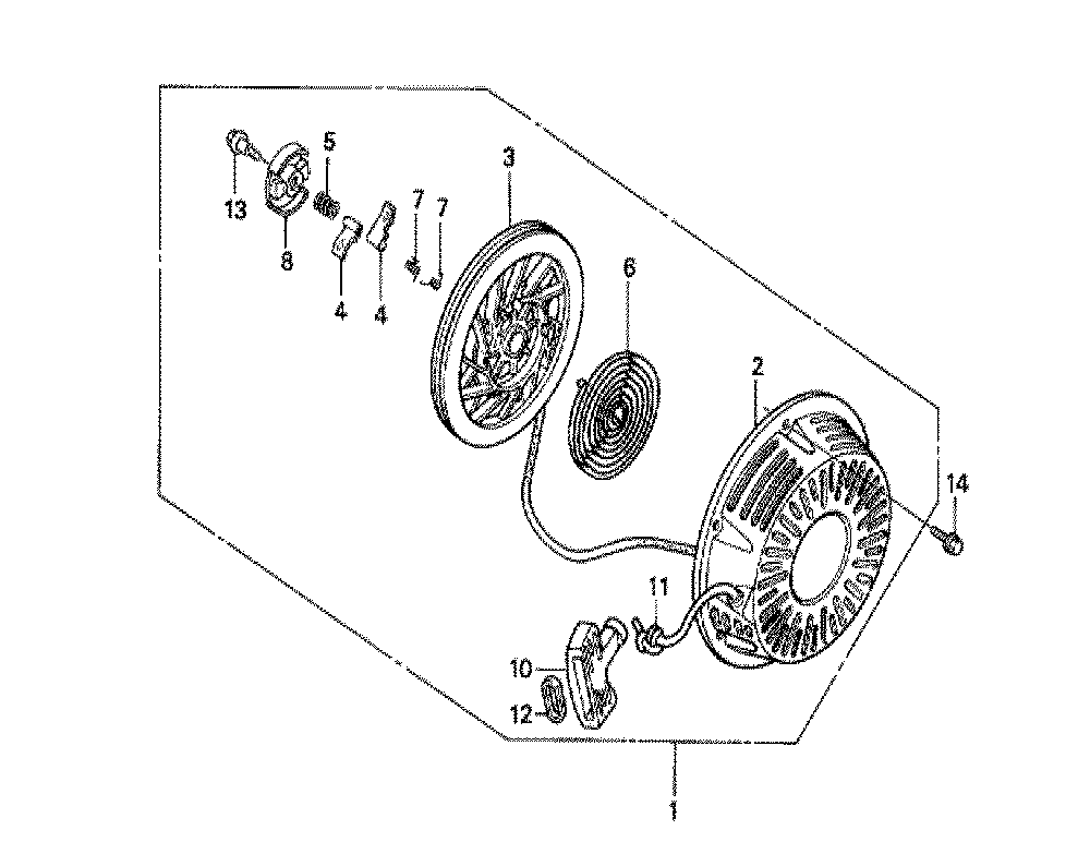 Fig-0 Diagram and Parts List for GX270 Type QL2 Honda Engine