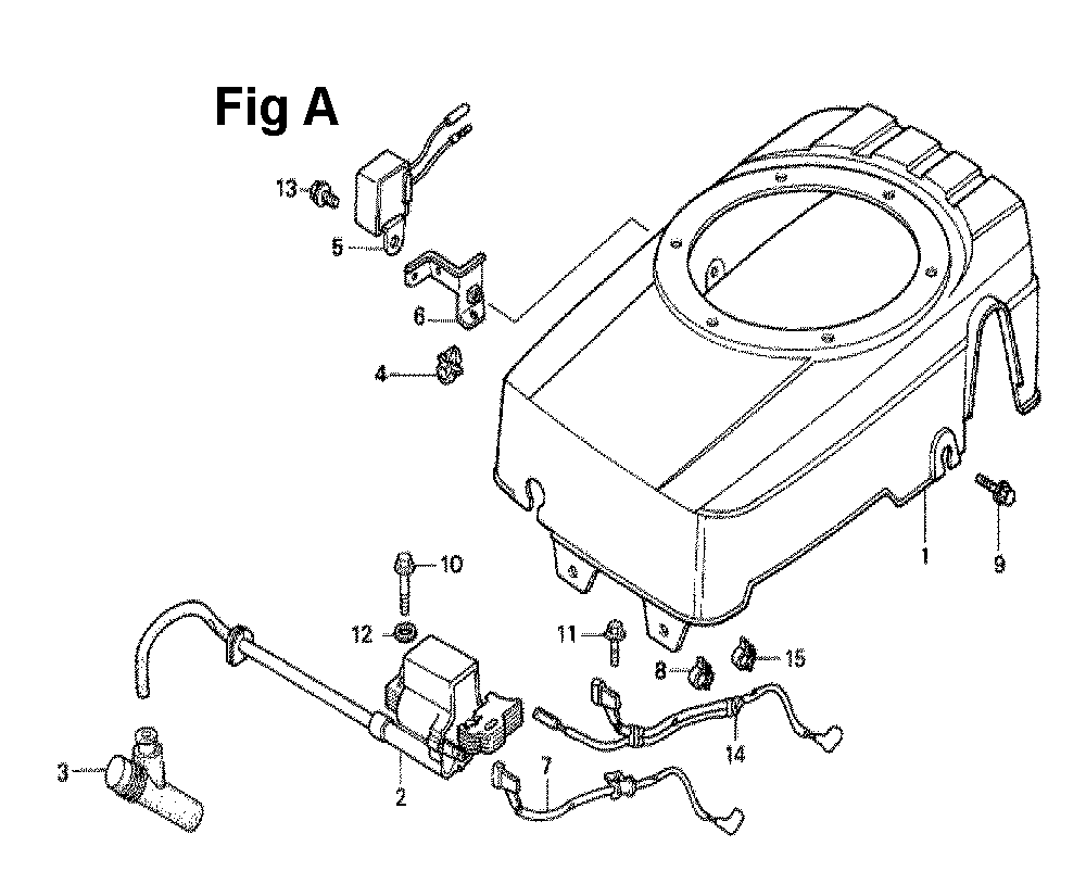 Fig-13 Diagram and Parts List for Type A1L2 Honda Engine