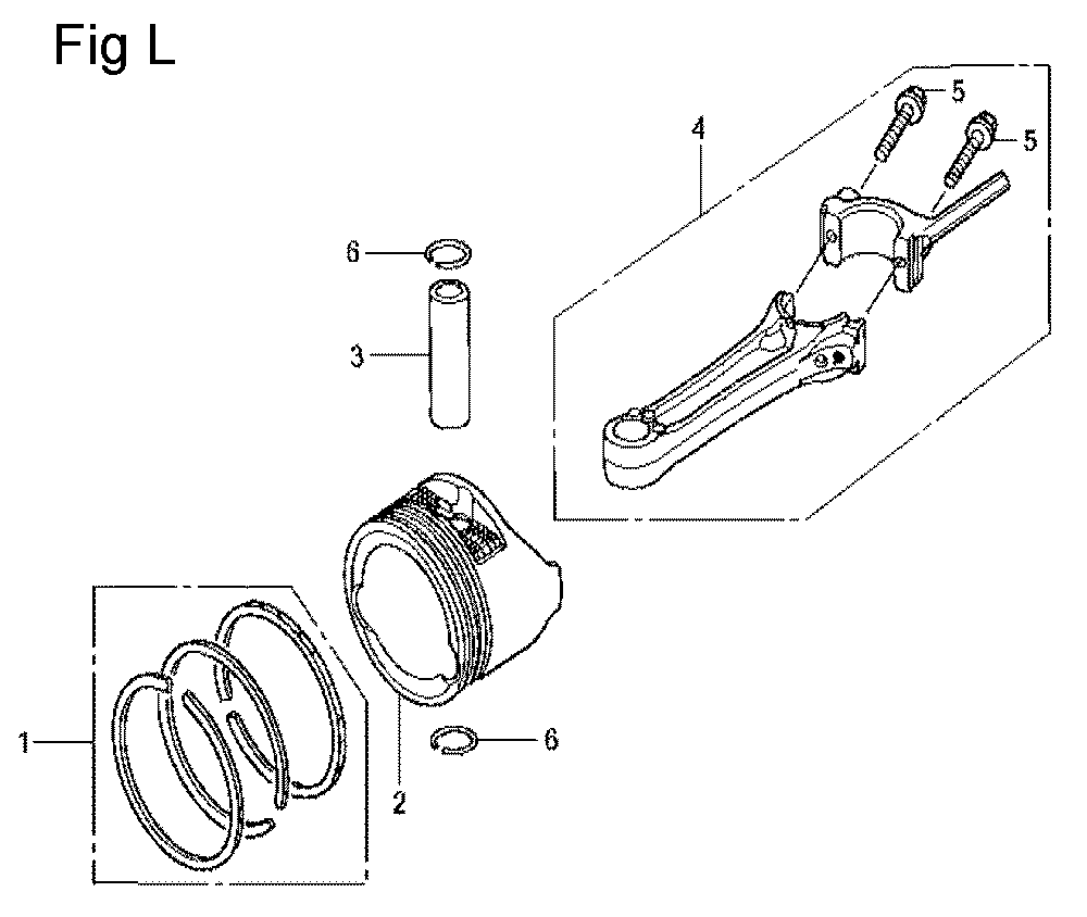 Fig-12 Diagram and Parts List for Type A1A Honda Engine
