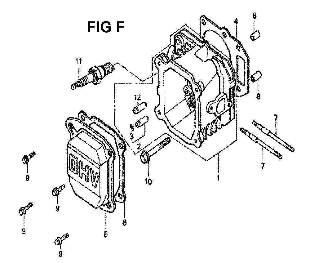 Fig-1 Diagram and Parts List for Type A11 Honda Engine