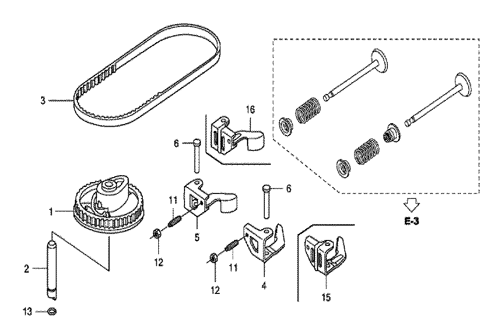 Fig-0 Diagram and Parts List for Type N5RB Honda Engine