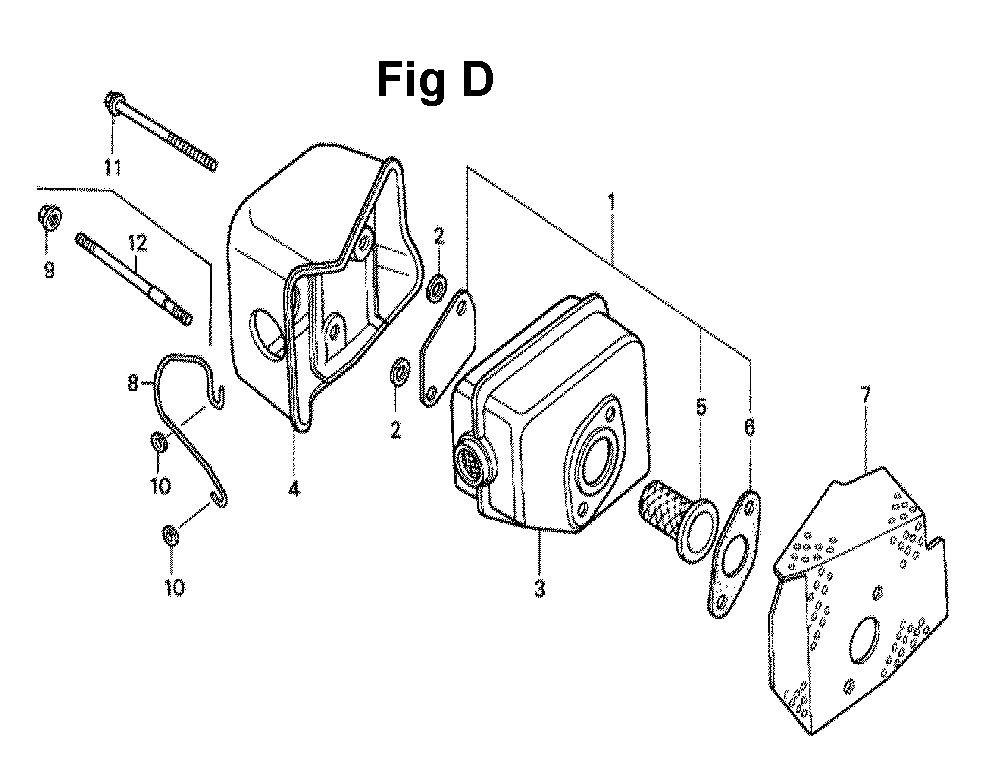 Fig-3 Diagram and Parts List for Type A1KT Honda Engine