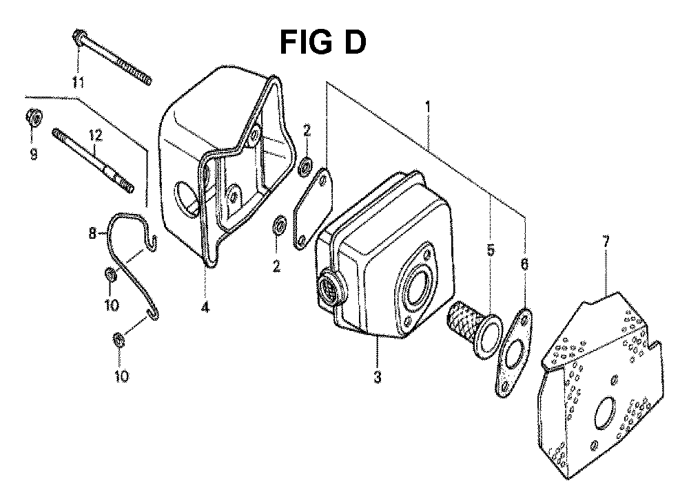 Fig-6 Diagram and Parts List for Type A11 Honda Engine