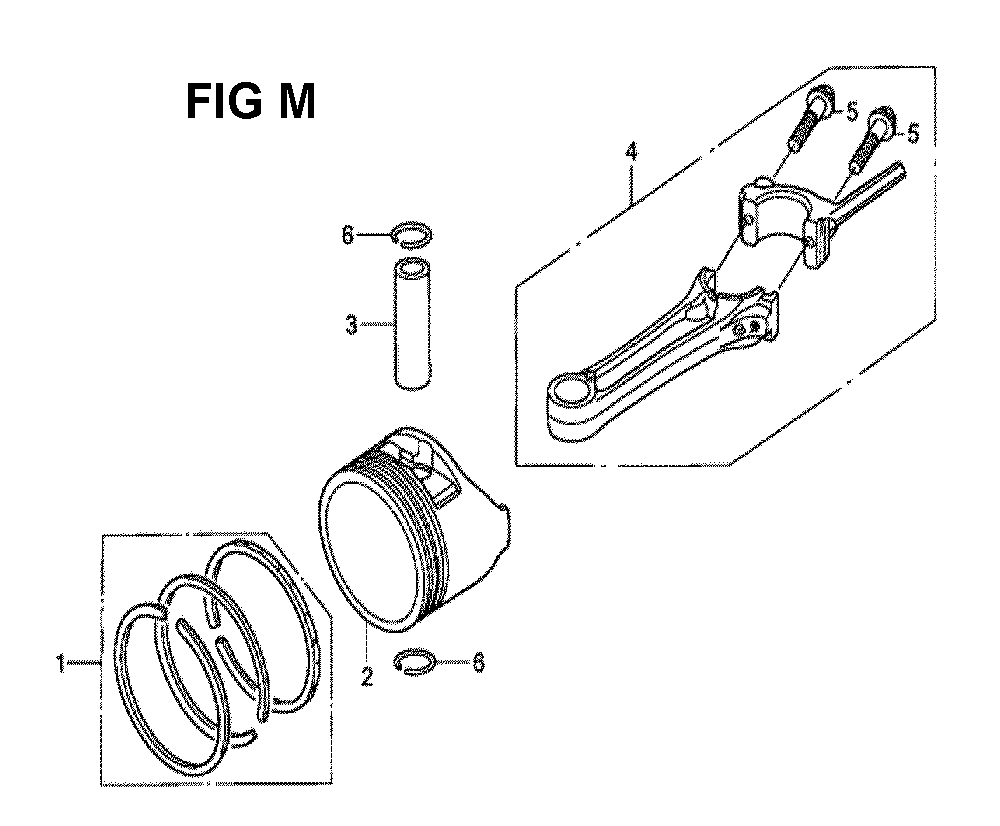 Fig-13 Diagram and Parts List for Type G5BR Honda Engine