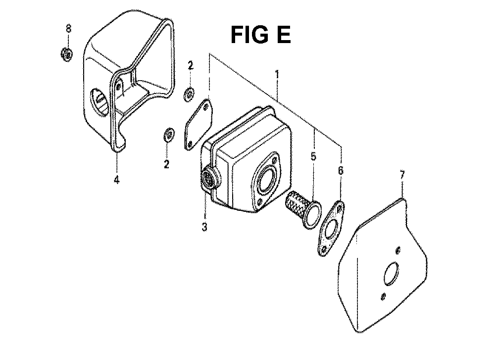 Fig-5 Diagram and Parts List for Type N4N5 Honda Engine