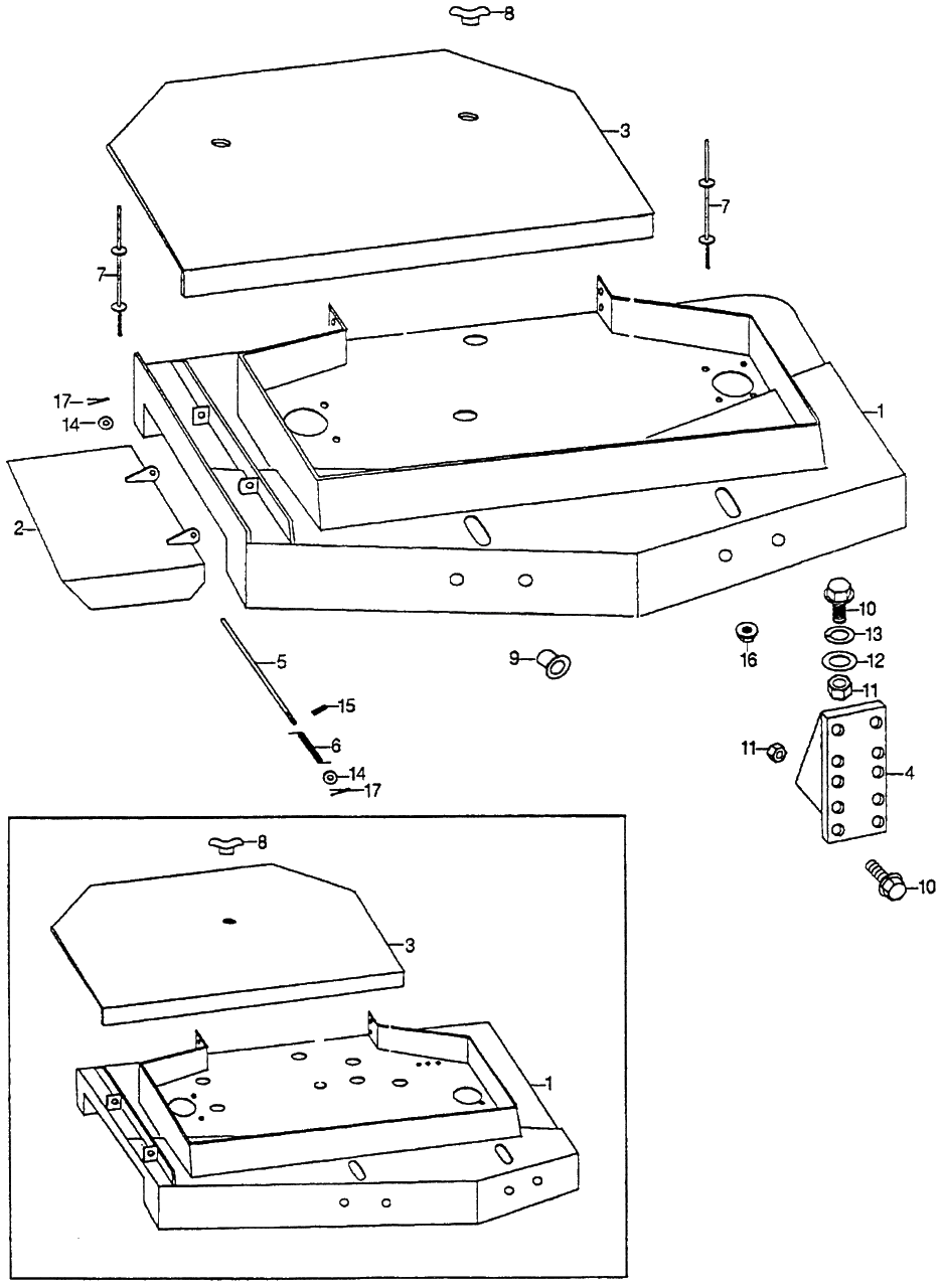 Mower Deck Diagram and Parts List for (Type  36)(CCD2-1000001 - 2000000) Honda Lawn Tractor Accessories