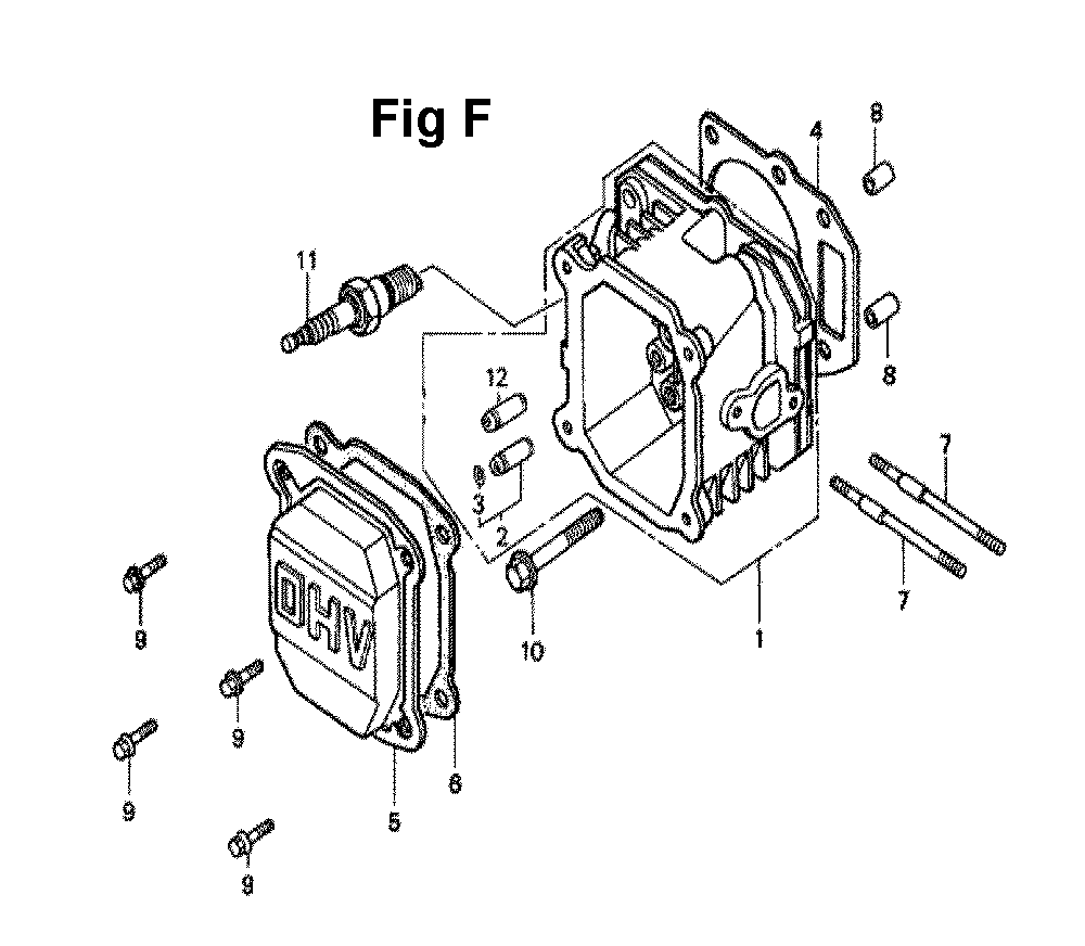 Fig-8 Diagram and Parts List for Type A1KT Honda Engine