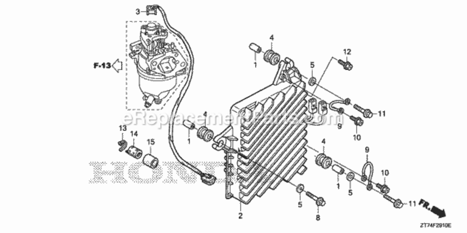 Inverter Diagram and Parts List for AA Honda Generator